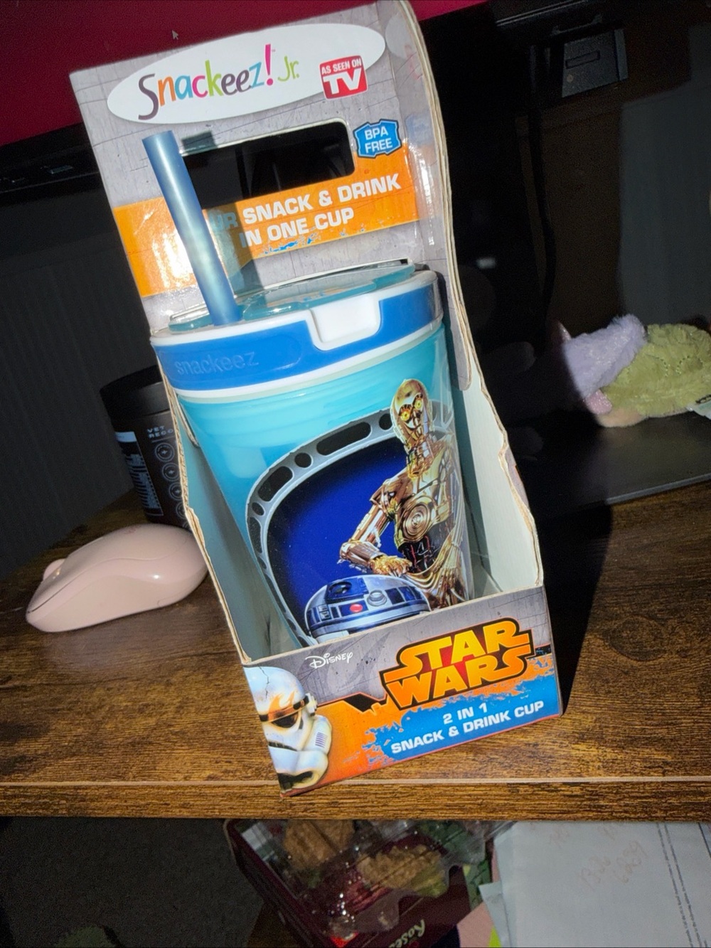 Disney Star Wars Blue Snackeez Jr. Snack & Drink Cup